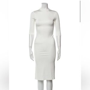 NWT Alice + Olivia Delora Bodycon Mock Neck Midi Dress size 0